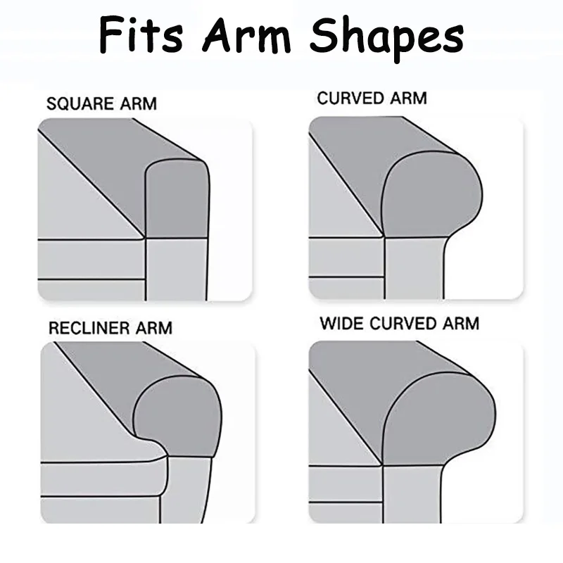 Capas de couro para apoio de braço, 2 peças, elástico para sofá, toalha, protetor de cadeira, poltrona removível, decoração de sofá