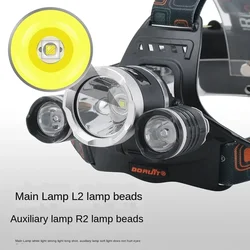 Super Bright Led Headlamp Use 18650 Battery Rechargeable Fishing Headlight Outdoor Hunting Camping Waterproof Head Light