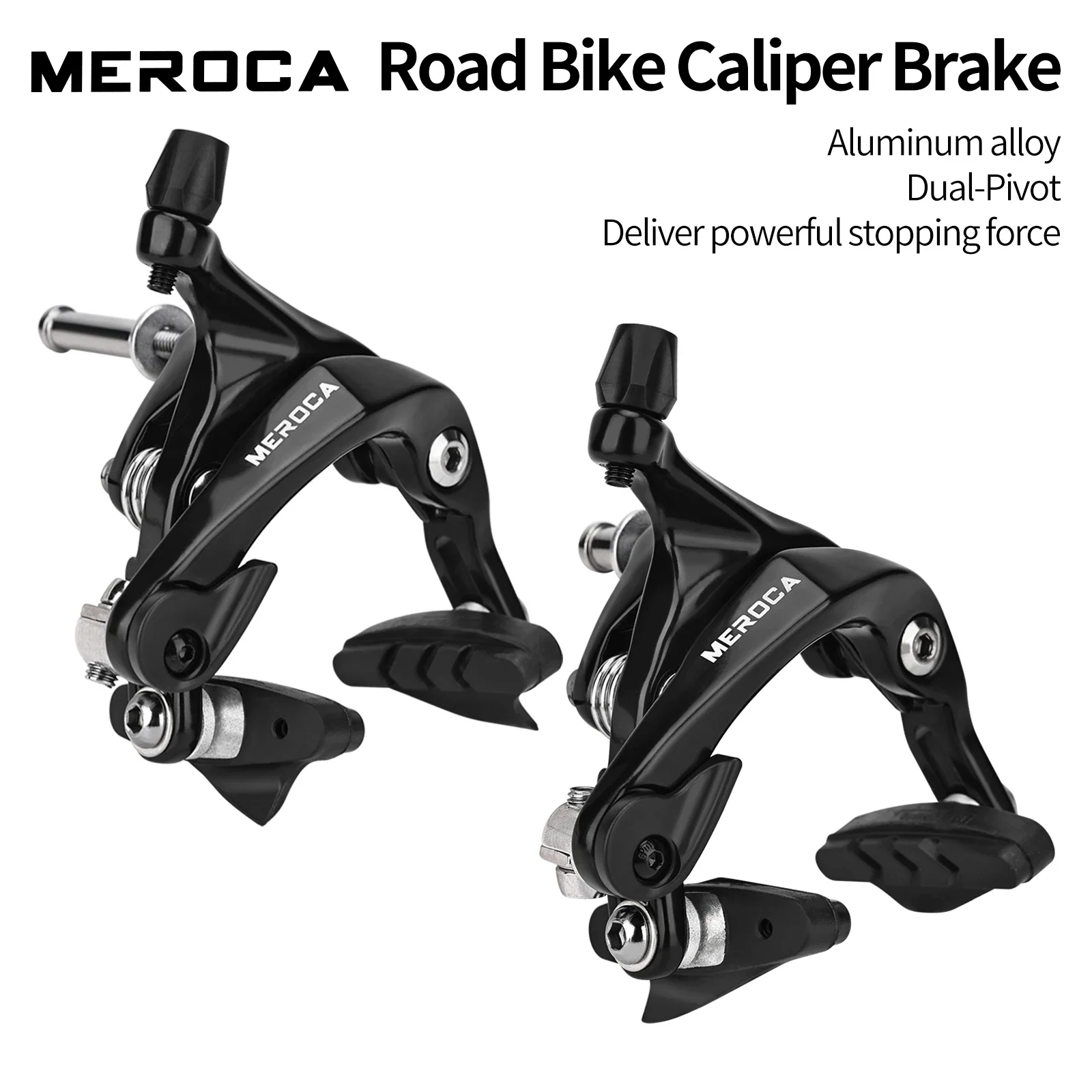 MEROCA BR-R7000 Road Bicycle C Brake Caliper With Brake Pads Bilateral Braking For Aluminum Alloy 700C Rim Road Caliper Brake