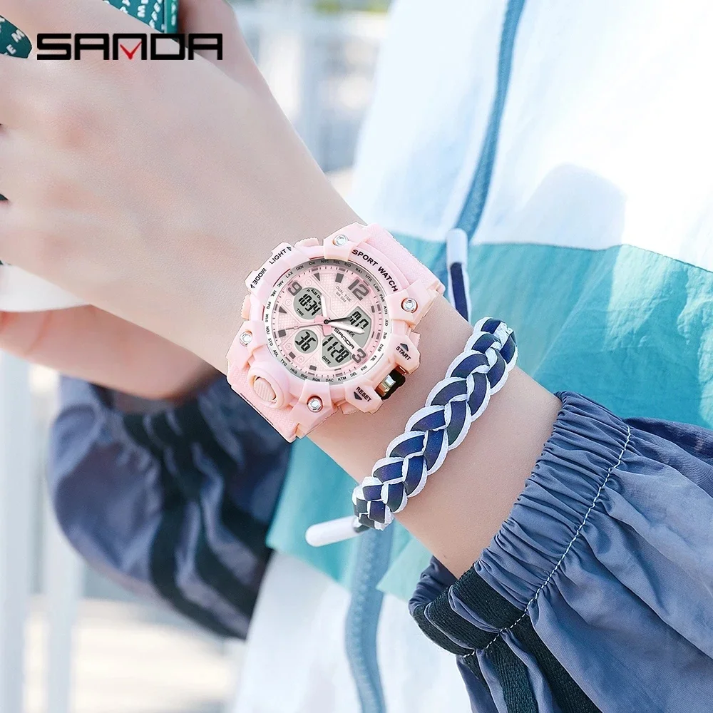 Sanda 942 nuova edizione coreana orologio da studente alla moda con bagliore sportivo semplice e alla moda