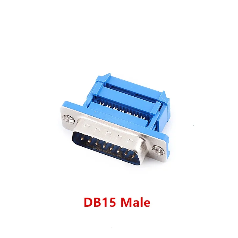 5Pcs DB9 DB15 DB25 DB37 DIDC9/DIDC15/DIDC25/DIDC37 Male Female Plug Serial Port Connector Idc Crimp Type D-SUB Rs232 Adapter