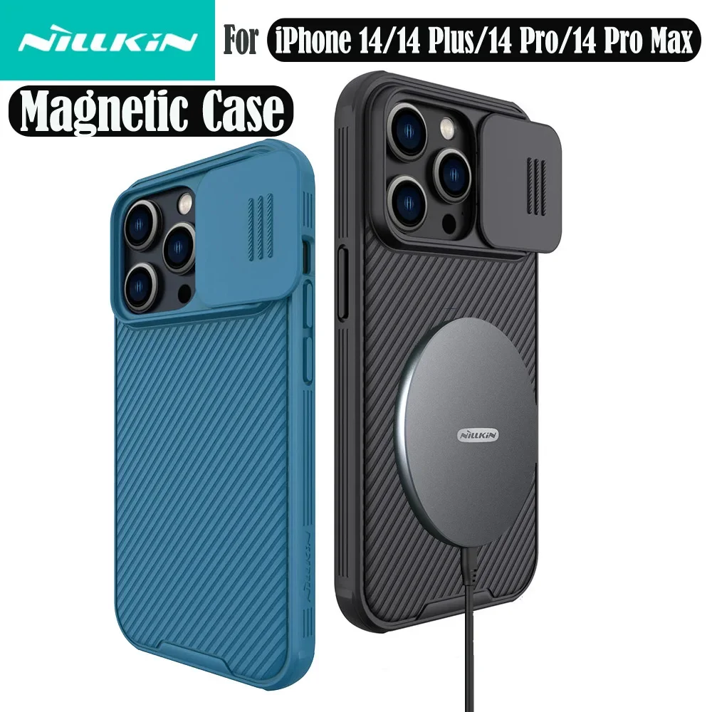 NILLKIN-funda magnética para iPhone 14 Pro Max, CamShield Pro, MagSafe Slide Camera Cover, para iPhone 14 Pro /14 Plus