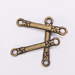 GraceAngie 38384 Antiqued Bronze Vintage Alloy Stick Pendant Connector charm Accessories Fashion Jewelry Accessory 40pcs