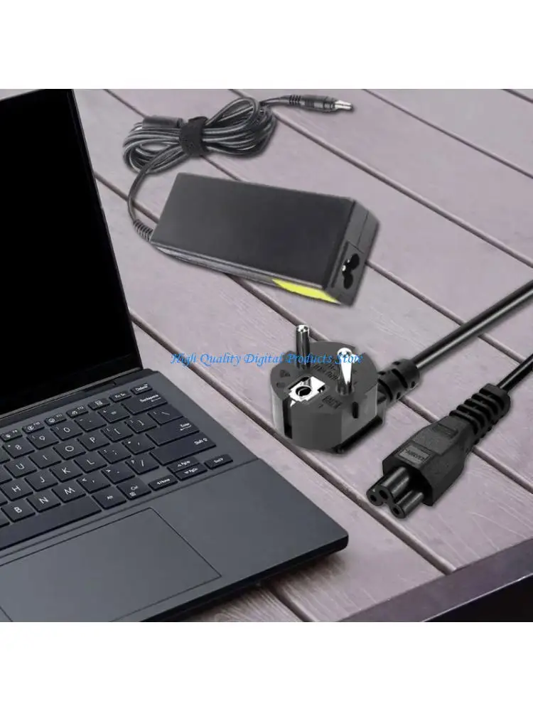 U2JE 1.2m 4ft Laptop Power Cord for Laptops Notebook with 3Pin Prong Plug Connector