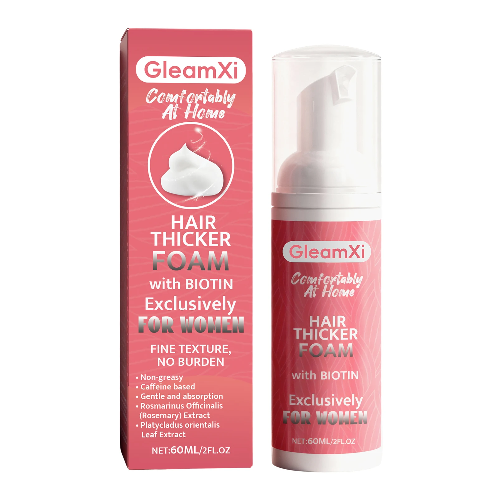 Volumizing Hair Care Mousse - Gentle Daily Nourishment for Naturally Voluminous, Smooth, and Silky Hair with a Light Texture