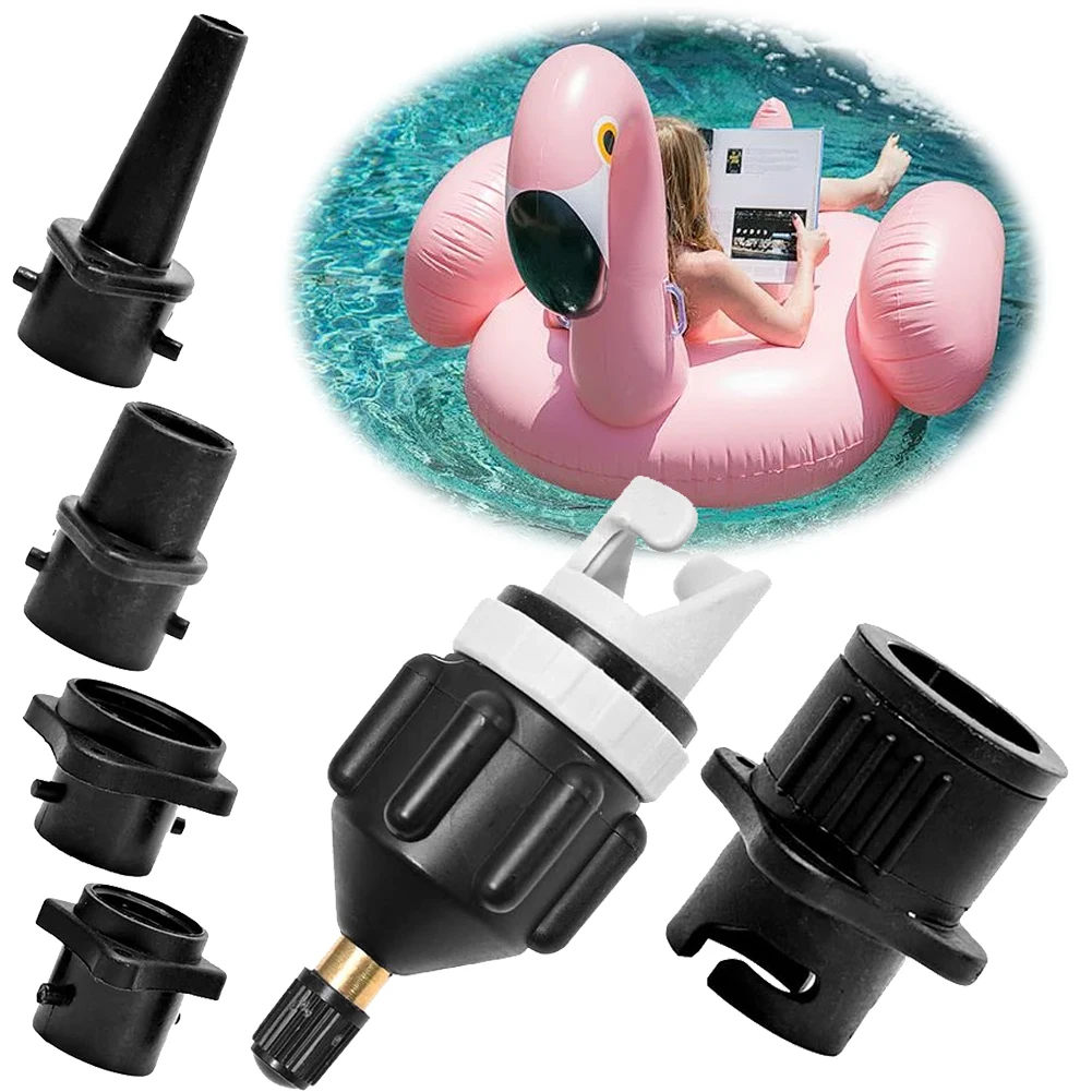 Adaptador de válvula de ar para barco a remo, adaptador de válvula de ar resistente ao desgaste, conversor de bomba de compressor inflável para placa sup