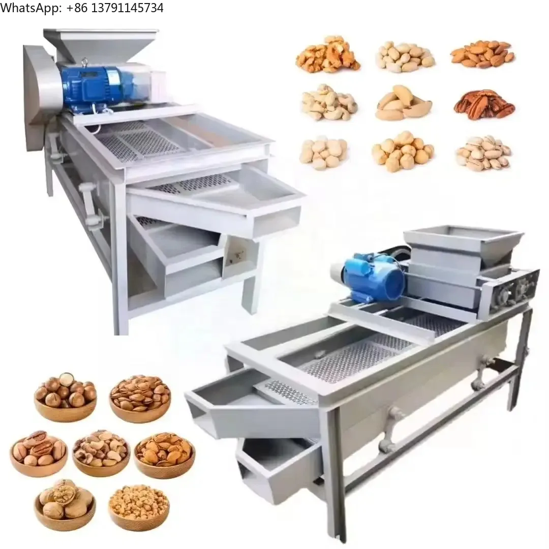 

Industrial Almond Shelling Breaking Machine Almond Shelling Machine for Factory Electric Almond Cracking Shelling Machine