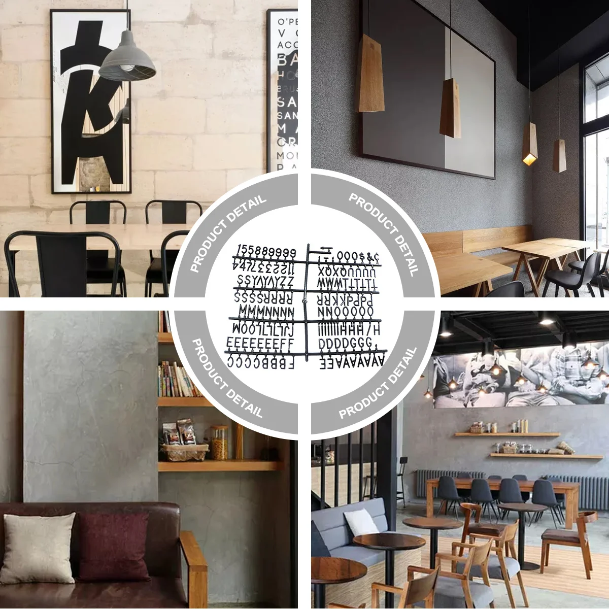 

Plastic Letter Board Set Black Letters Numbers Symbols for Message Board Felt Letterboard English Alphabet Reusable