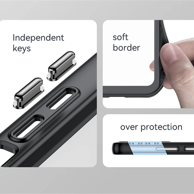 حافظة لهاتف Moto Edge 70 لهاتف Motorola Moto Edge 70 Capas مقاومة للصدمات درع خلفي شفاف اللون شفاف لهاتف Fundas Moto X70 Air #6