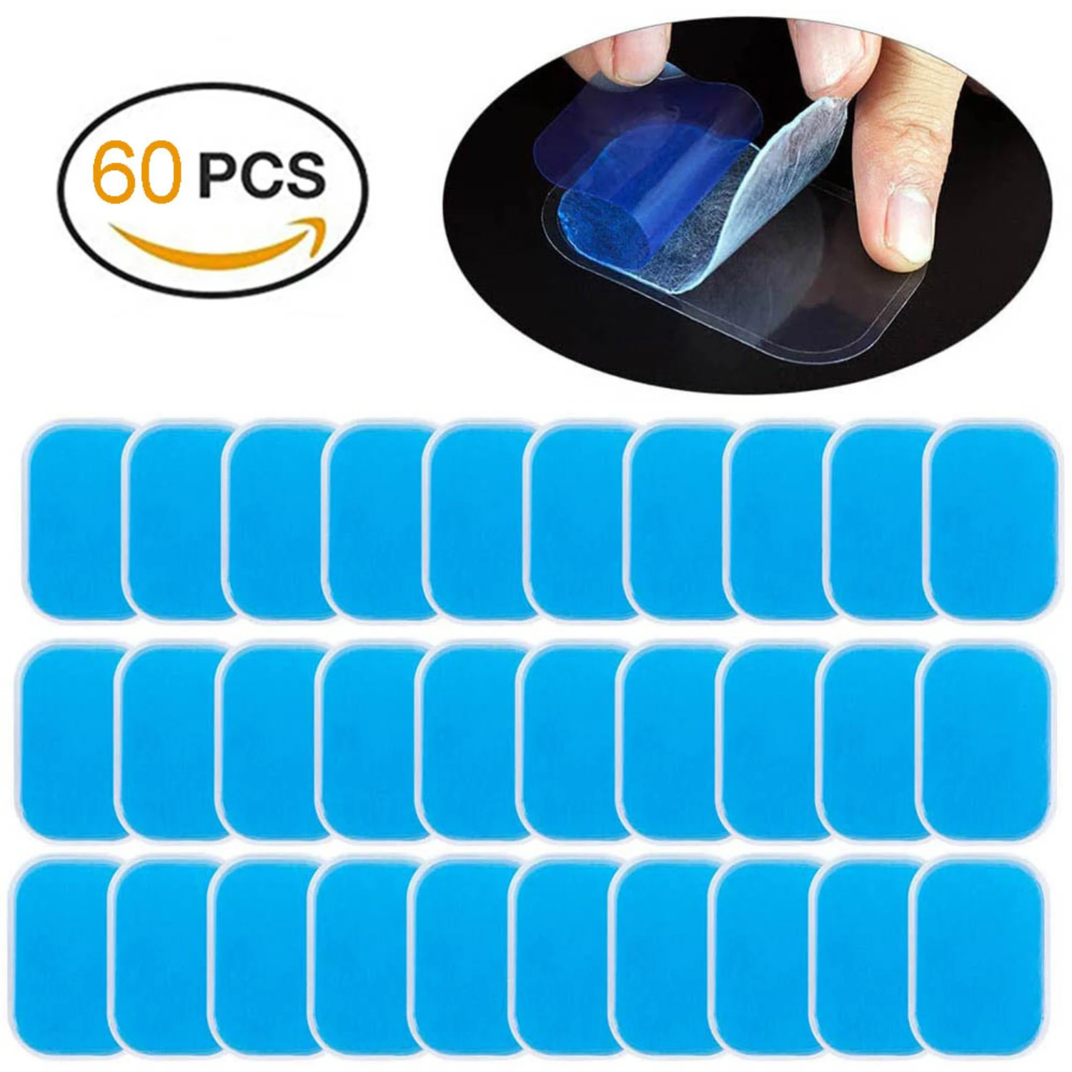 

60PCS Hydrogel Sticker EMS ABS Replacement Gel Pads Electrodes Massage cushion Abdominal Muscle Stimulator Trainer Accessories