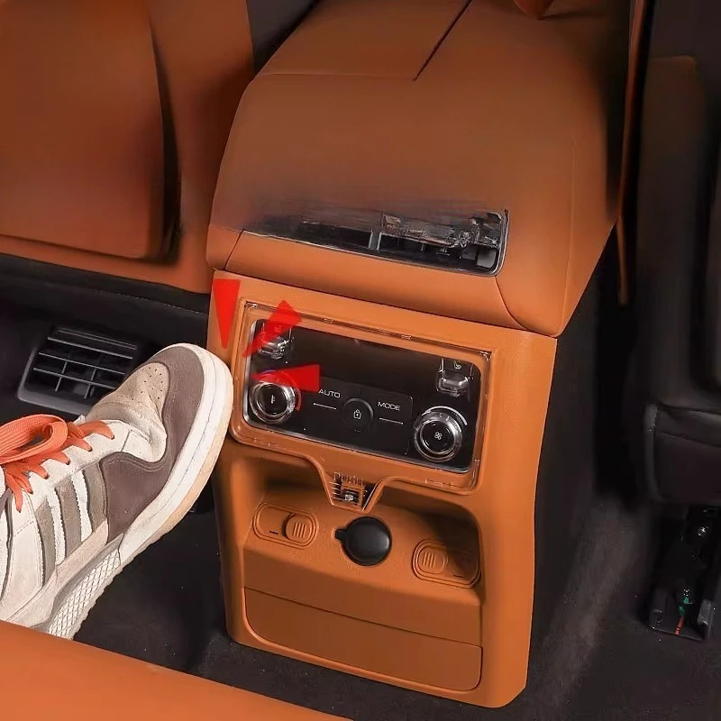 

For Tank 500 Hi4-T/hi4Z 2026 Rear Air Conditioner Anti Kick Cover ABS Anti-scratch Protective Cover Interior Trim Accessories