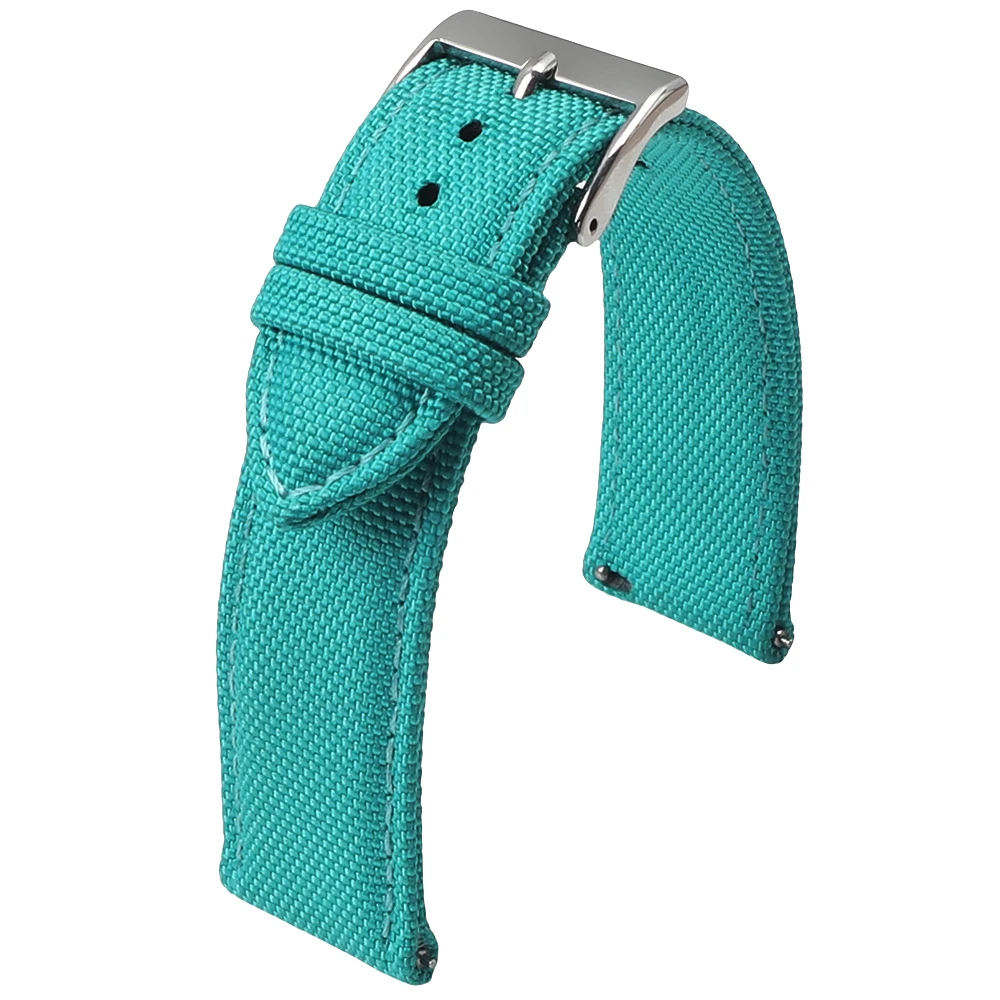 18mm 19mm 20mm 21mm 22mm 24mm Waterdichte Zeildoek Horlogeband Dubbelzijdig nylon Horlogeband Quick Release Band Sport Riem Voor Mannen