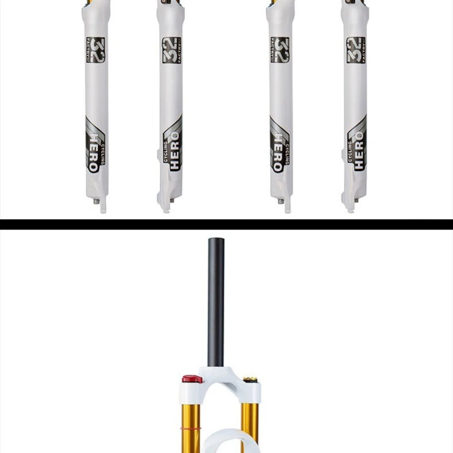 Bike Front Fork 100-140mm Travel Magnesium Alloy Air Fork Ultralight Shock Absorption 26 27.5 29 Inch Disc Brake - view 6