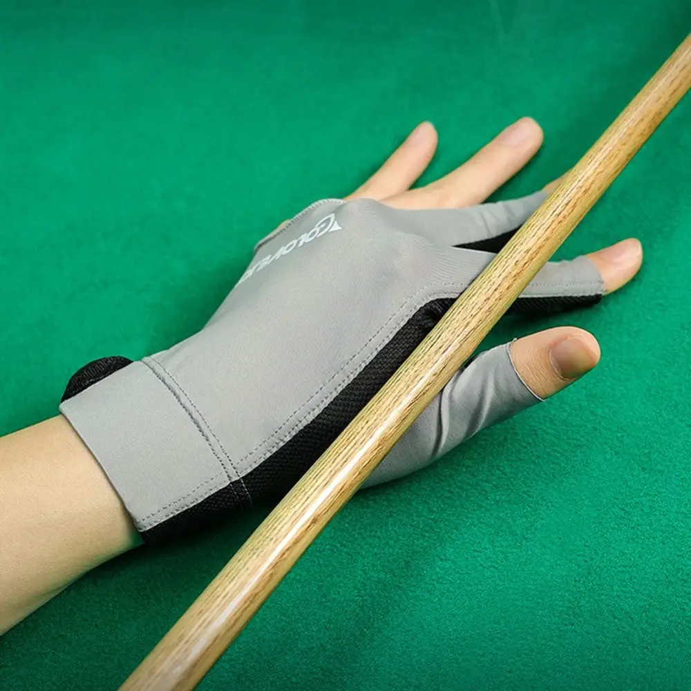 Light Billiard Accessories Wear-resistant Open 3 Fingers Gloves Anti Skid Gloves Billiards Gloves Three Finger Gloves