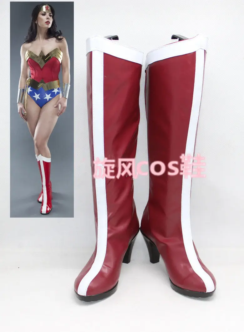 Superhero Wonder Cosplay Women Boots Diana Shoes Halloween Carnival Party costume accessories Boots