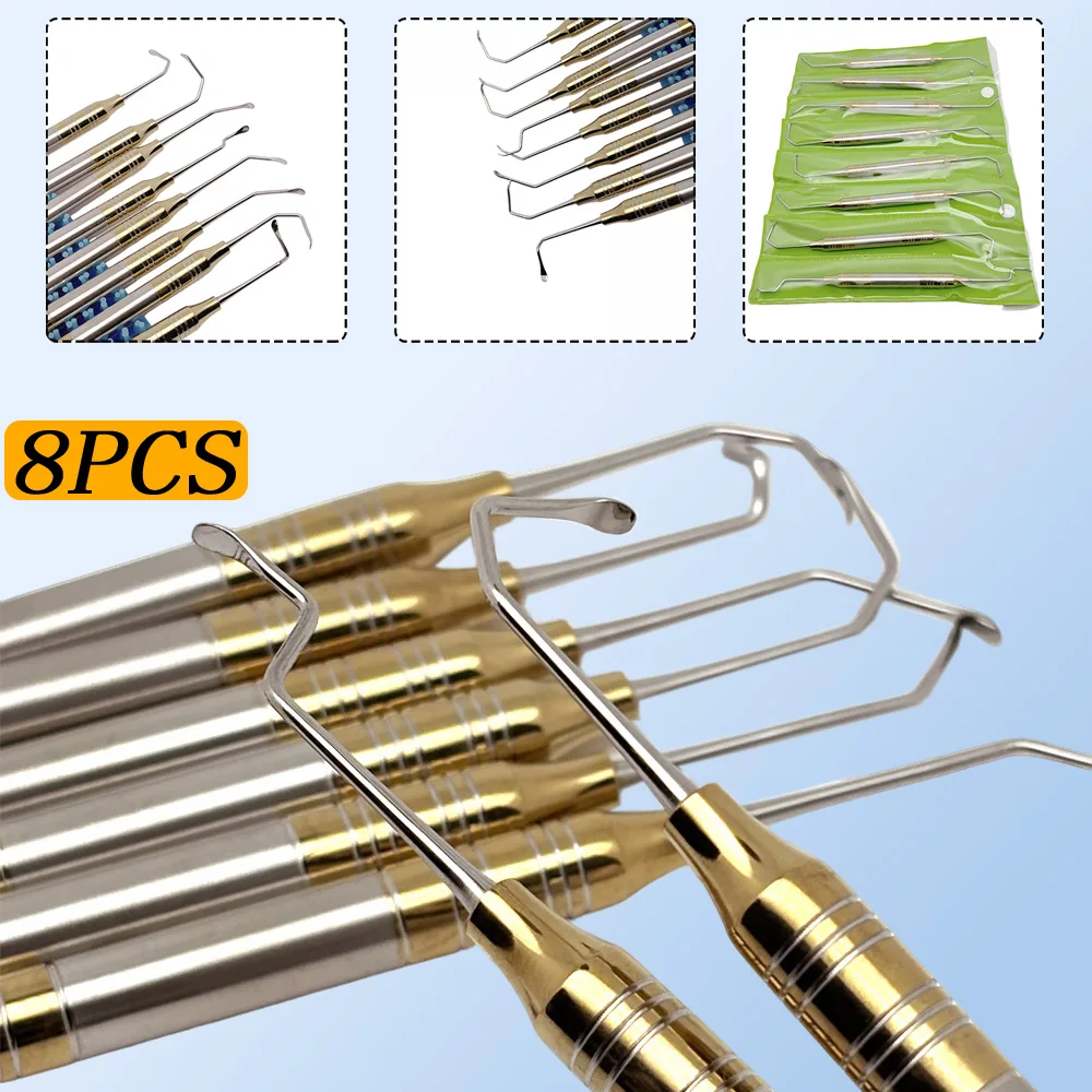 

8 шт. стоматологический комплект для подъема верхнечелюстной пазухи с лифтами и периодическим сепаратором для хирургии имплантатов, внешние подъемные инструменты
