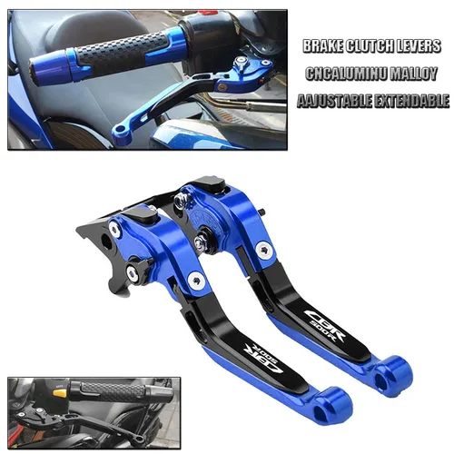 Imagen 1 del producto Para Honda CBR500R CBR 500 R 2013-2022 palanca de embrague juego de palanca de freno palancas de mango plegables ajustables piezas de accesorios de motocicleta