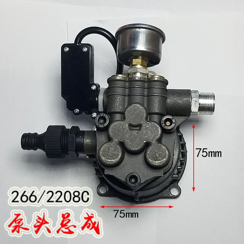 

Подходит для Jiemao Black Cat 2208C, портативная мойка высокого давления, головка насоса, впускной и выпускной разъем, обратный клапан, клапан