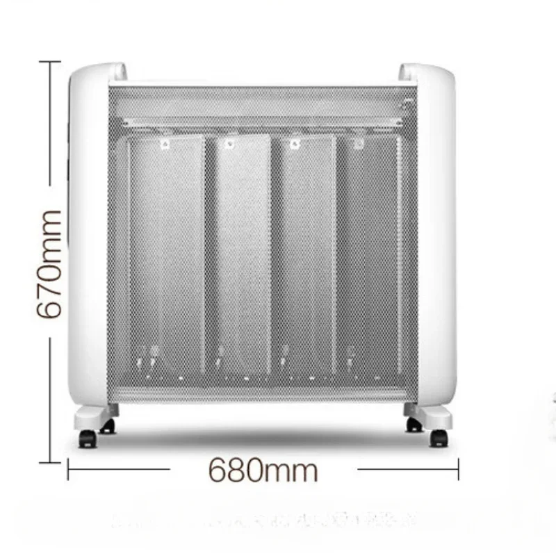 3D stereoscopische elektrische verwarming met timer, energiebesparende en snelle verwarming Efficiënt en veilig met bescherming tegen verbranding