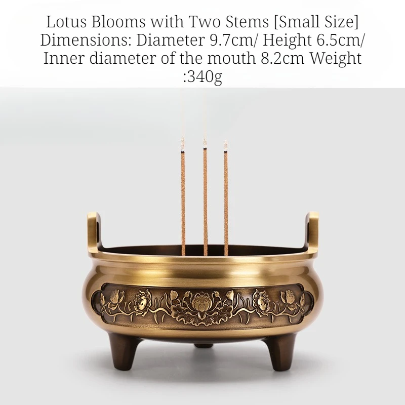 Großer Kupfer-Räuchergefäß mit himmelpiercingenden Ohren/gebraucht, für Haushalt, Büro, Innenbereich, buddhistische Halle, Brennen, Bietet Räucherstäbchen-Buddha