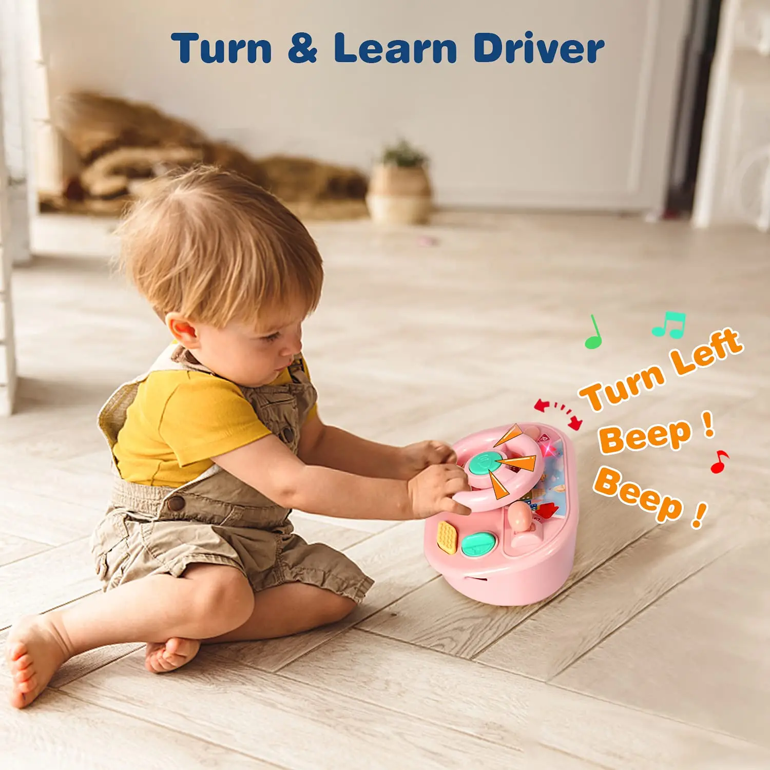 รถหัดเดินรูปการ์ตูนพร้อมการปรับความสูงสองระดับและปรับความเร็วได้, เพลง, พัดลมหมุน, ของขวัญอายุหนึ่งปี, ของขวัญคริสต์มาส, ของขวัญวันเด็ก