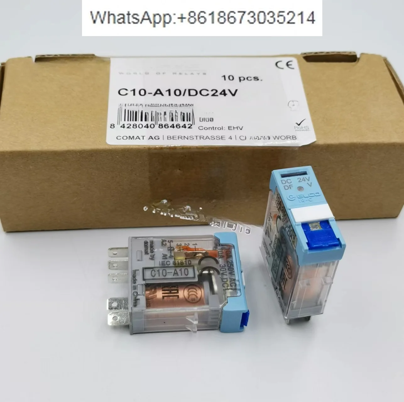 C10-A10 DC24V RELECO COMT ELCO Relay, Base S-10