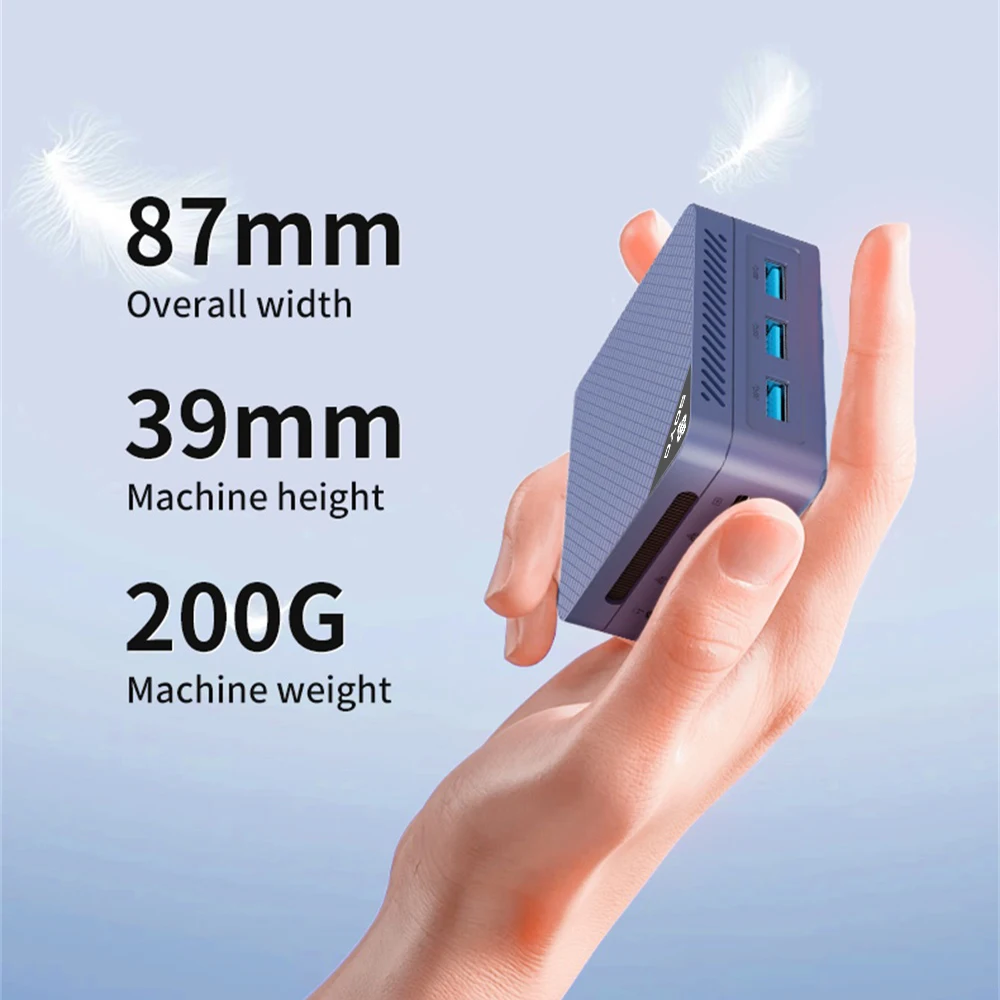 SOYO Mini PC Intel Twin Lake N150 Processor M4 MIni Windows 11 Mini PC 12GB LPDDR5 RAM 512GB M.2 SSD WiFI6 BT5.2 Game Computer