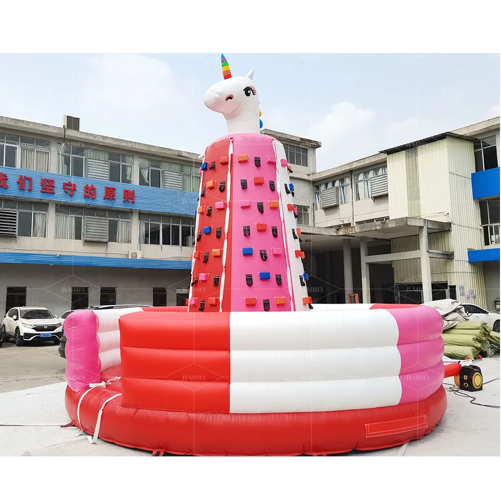 

New Big Amusement Park Games Indoor Outdoor Rock Climbing Wall Inflatable Climbing Wall Game for Adults and Kids
