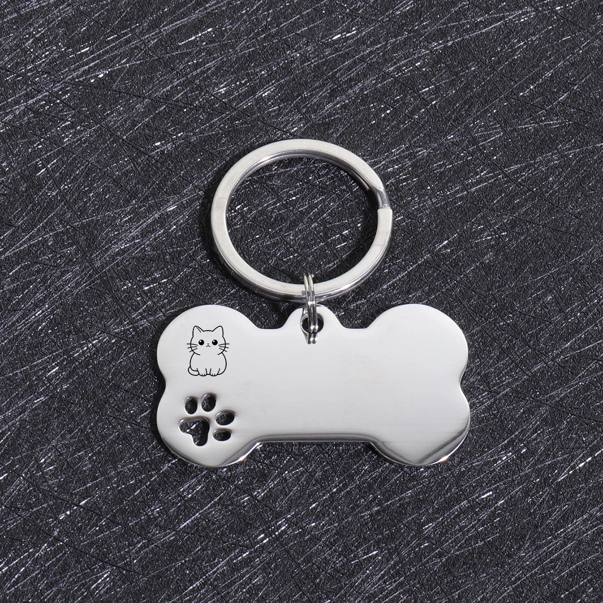 Gepersonaliseerde honden- en katten ID-tags met aangepaste tekst, naam, botvormige hanger, lasergravering, adresnummer, gepersonaliseerde ID-tag voor huisdieren