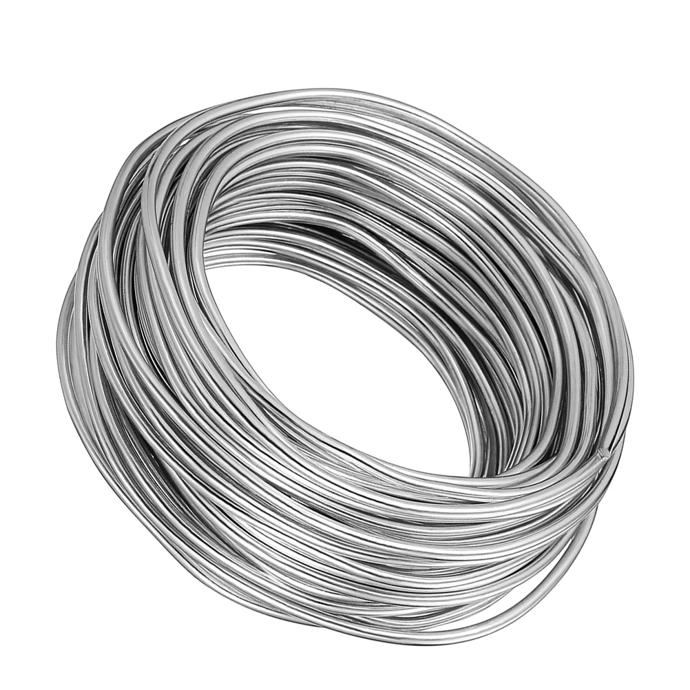 

20-Meter 3Mm Soft Aluminum Wire Silver Bendable Roll For Floral Arrangement Wreath Making Jewelry Crafting Sculpting Diy Art