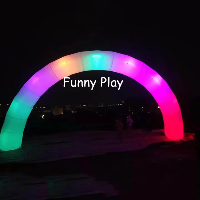 inflatable lighting LED arch air blow up colorful tube model balloon archway decorative lighting inflatable start arch