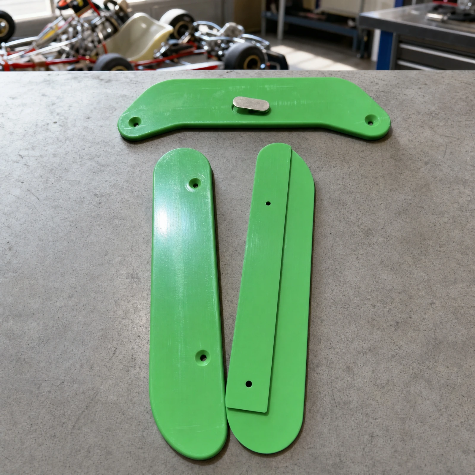 Wear-resistant Molded Plate Chassis Guard Frame Protector Hardware Kit for High-performance Karts