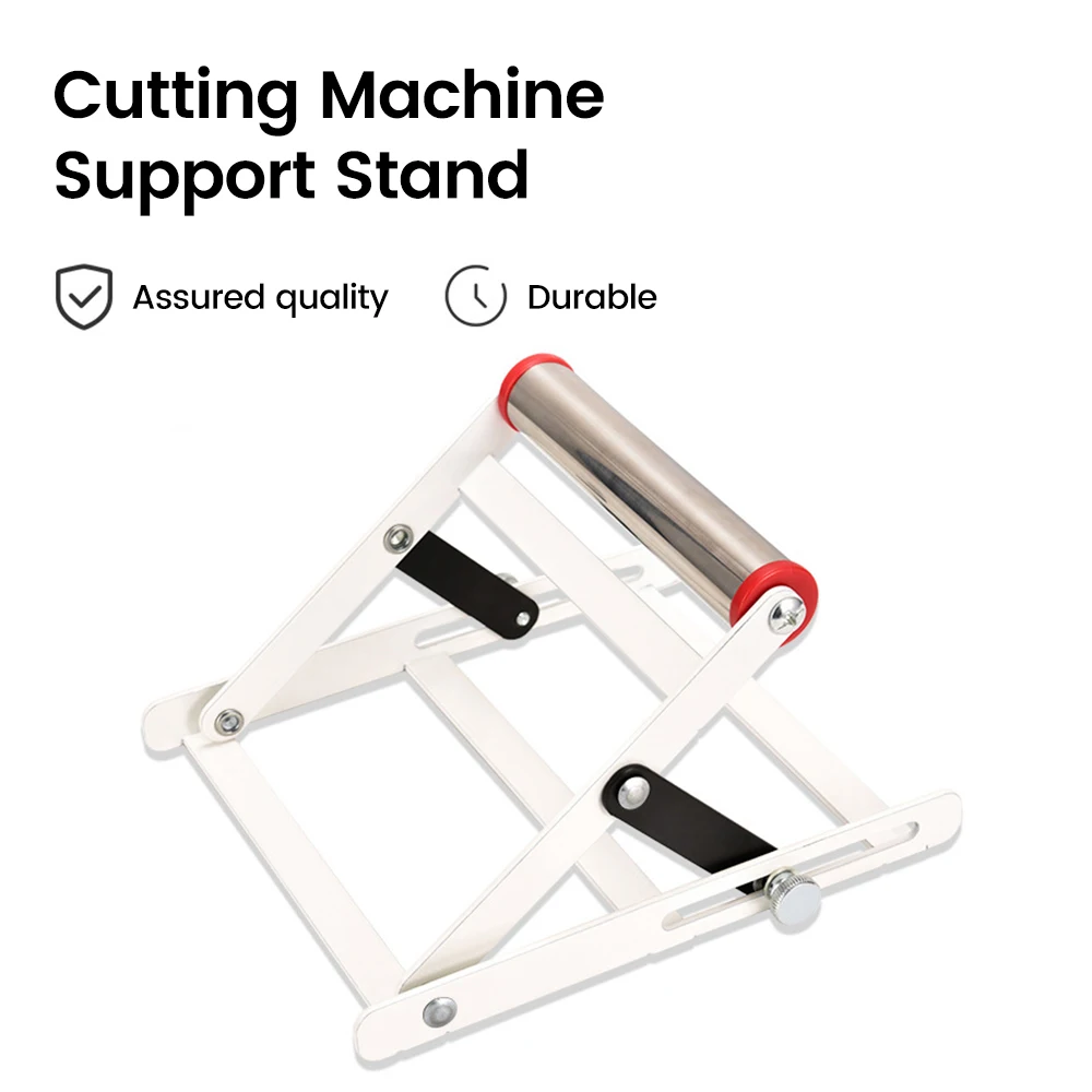 Cutting Machine Roller Bracket 55-135mm Adjustable Support Stand Stainless Steel Foldable Cutting Machine Support Frame