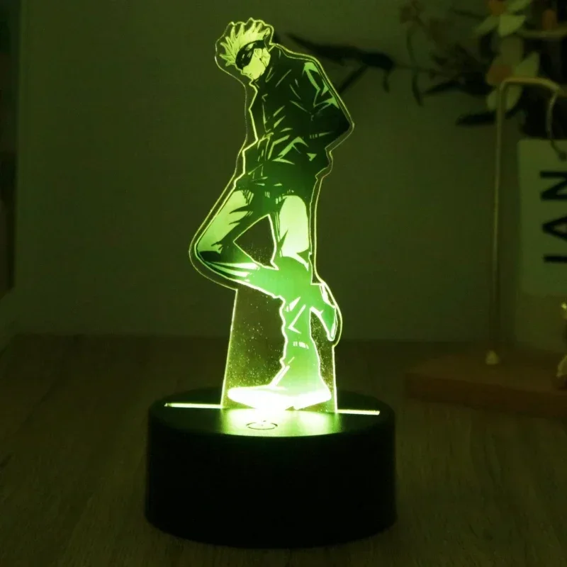 Anime Figures 3D Lamp Led Night Lights Jujutsu Kaisen Acrylic RGB Smart Touch 7Colors Gadget Light For Bedroom Decoration Gifts