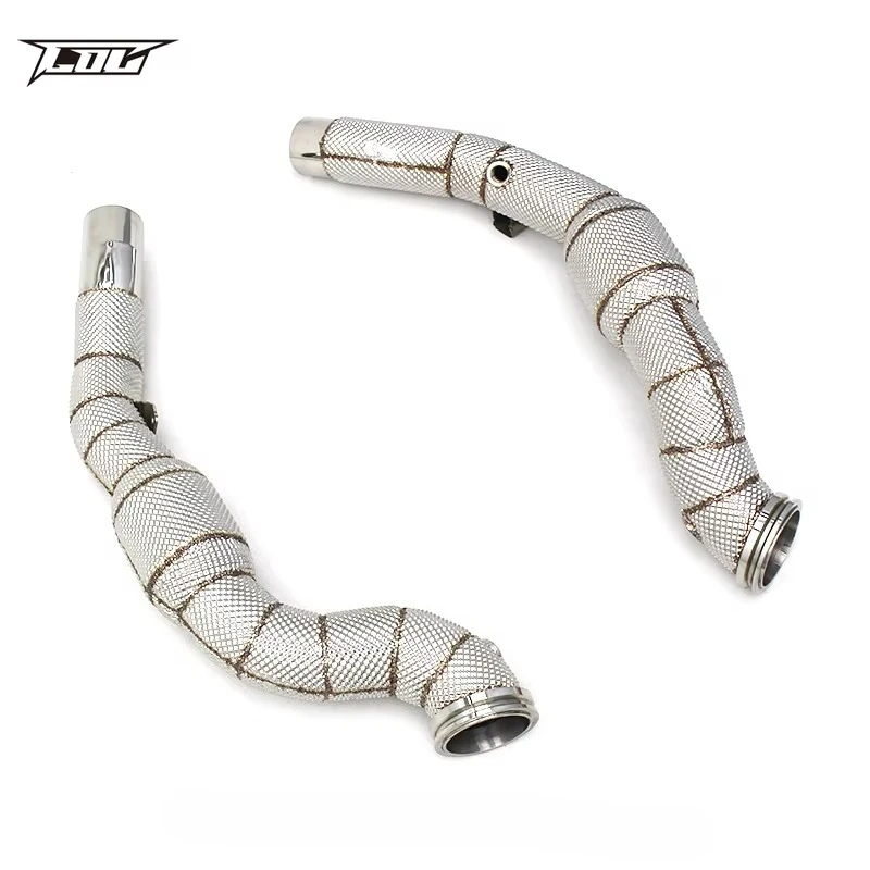Exhaust Downpipe for Maserati Levante 3.0T 2016-2022 304 Stainless Steel 1.5mm High Flow Catted Catalytic Converter Car Exhaust
