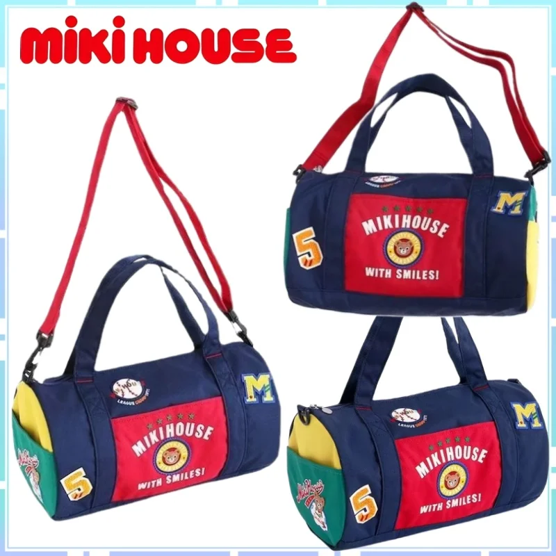 

Новая бейсбольная сумка через плечо Miki House, цилиндрическая спортивная дорожная сумка для спортзала, портативная сумка с героями мультфильмов аниме для поездок на работу, подарок-сюрприз