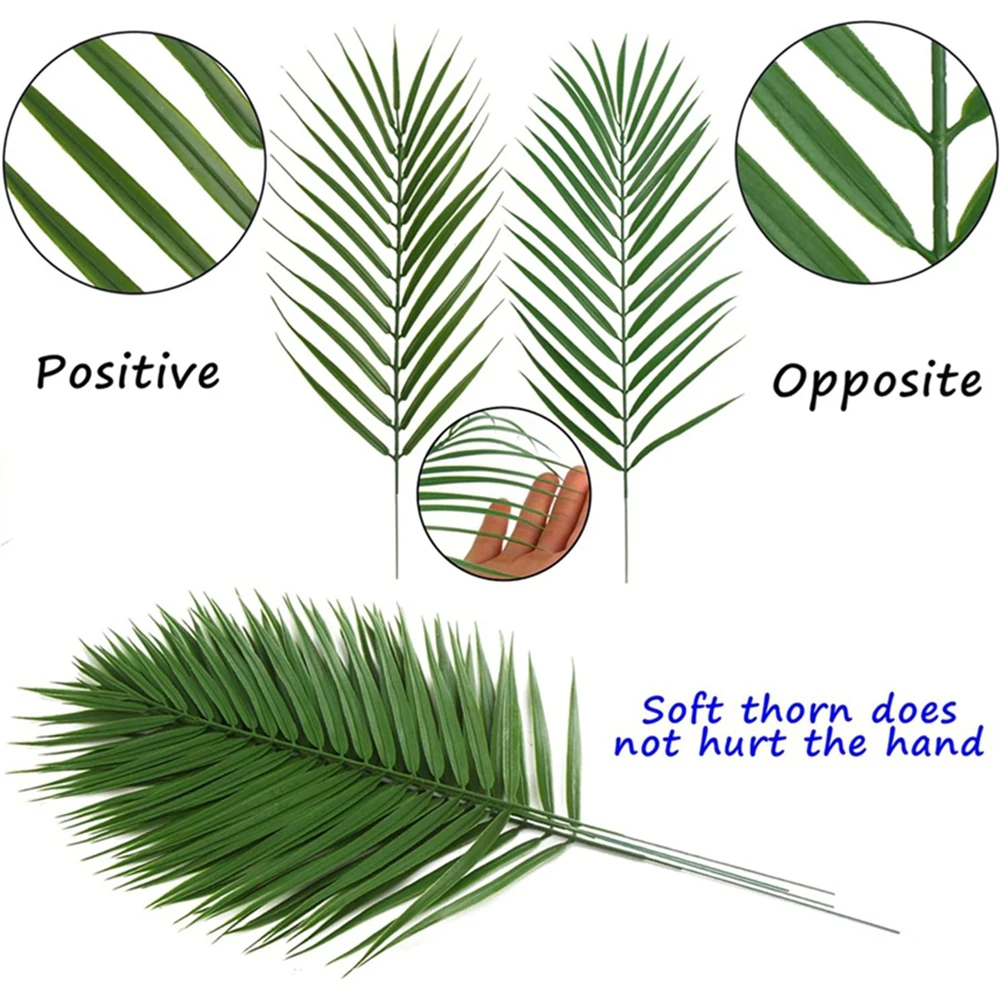 

Artificial Plants Palm Tree Leaves Home Room Outdoor Garden Decoration Accessories Photography Prop Festival Wedding Supplies