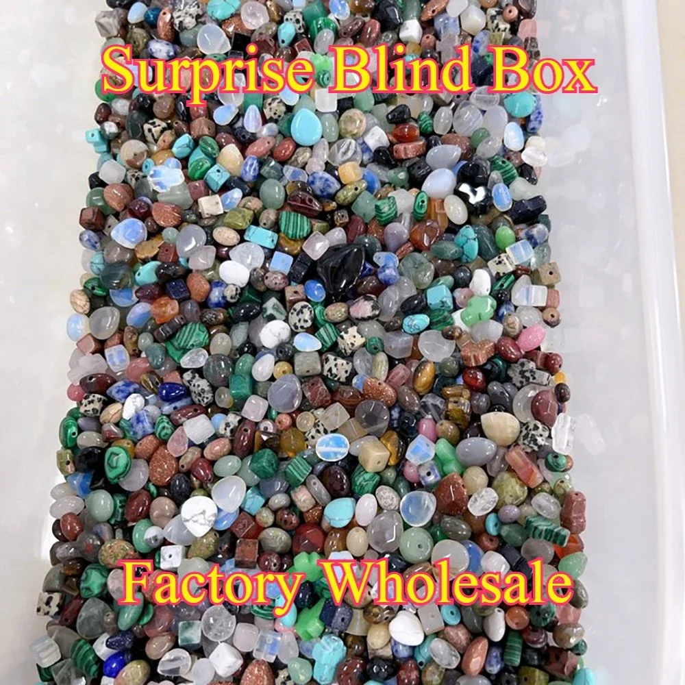50g Blind Box Randomly Surprise Natural Stone Pendant Gemstone Jewelry Make DIY Earring Necklace Bracelet Accessories Wholesale