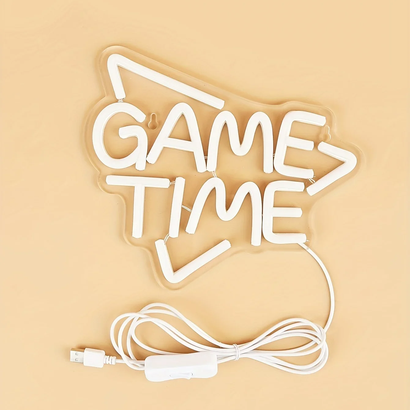 Game Time LED Neon Sign, Atmosphere Lights For Wedding Birthday Party Holiday Man Cave Bar Bedroom Game Room Home Wall Decor