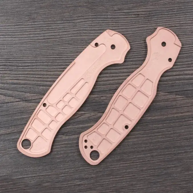 1 Pair Custom DIY Handmade Scale Red Copper Scales for Spyderco Para 2 C81