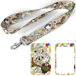 D1770 101 Dalmatians Dog Animal Lanyard For Keys ID Credit Bank Card Cover Badge Holder Phone Charm Keyring Keychain Accessories