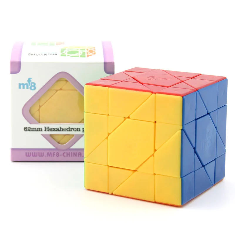 MF8 Unicorn Axis Super Magic Cube Skewed Simplified Version Speed Puzzle Twisty Antistress Educational Toys for Children