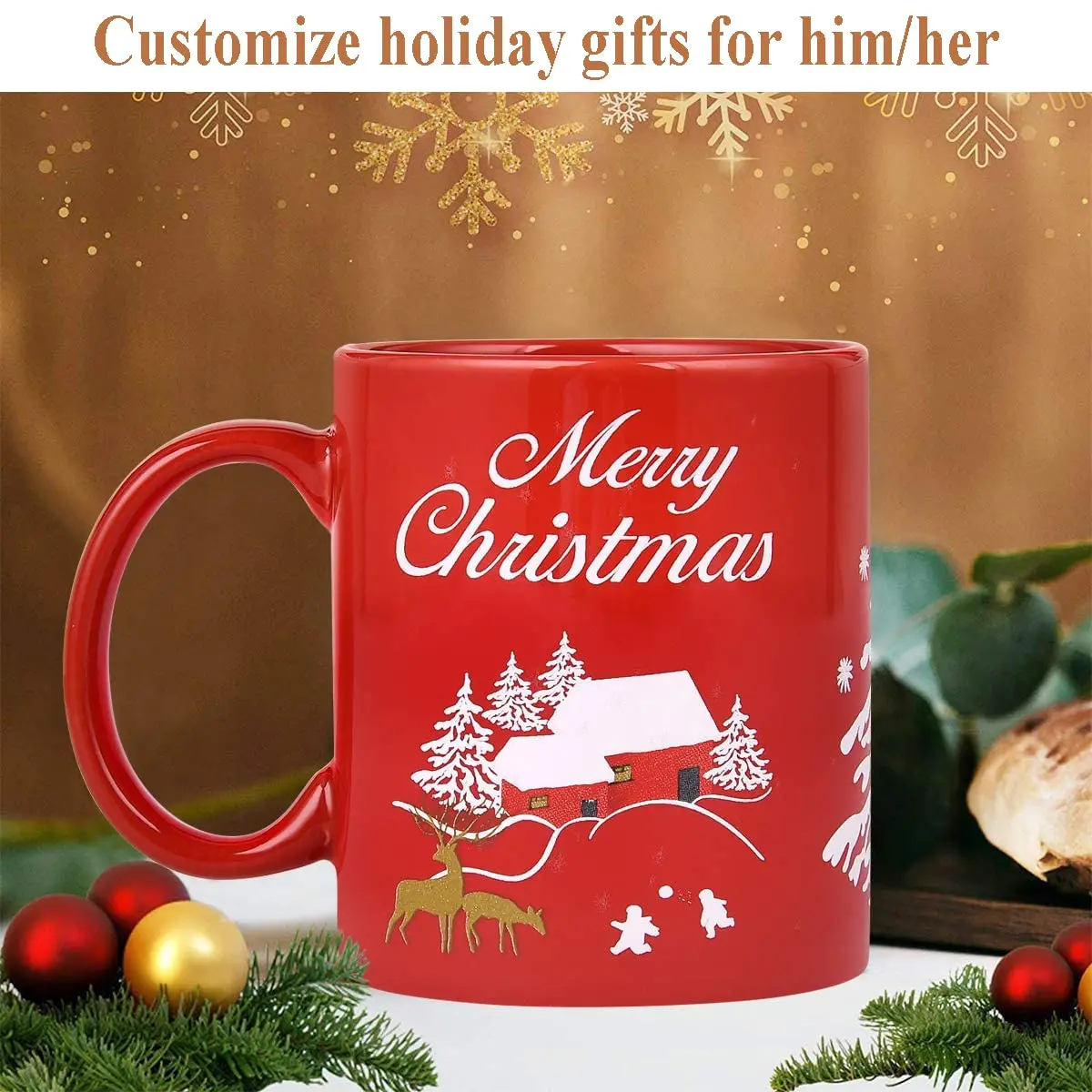 

Ceramic sublimation custom printed bulk white handle handle coffee mug