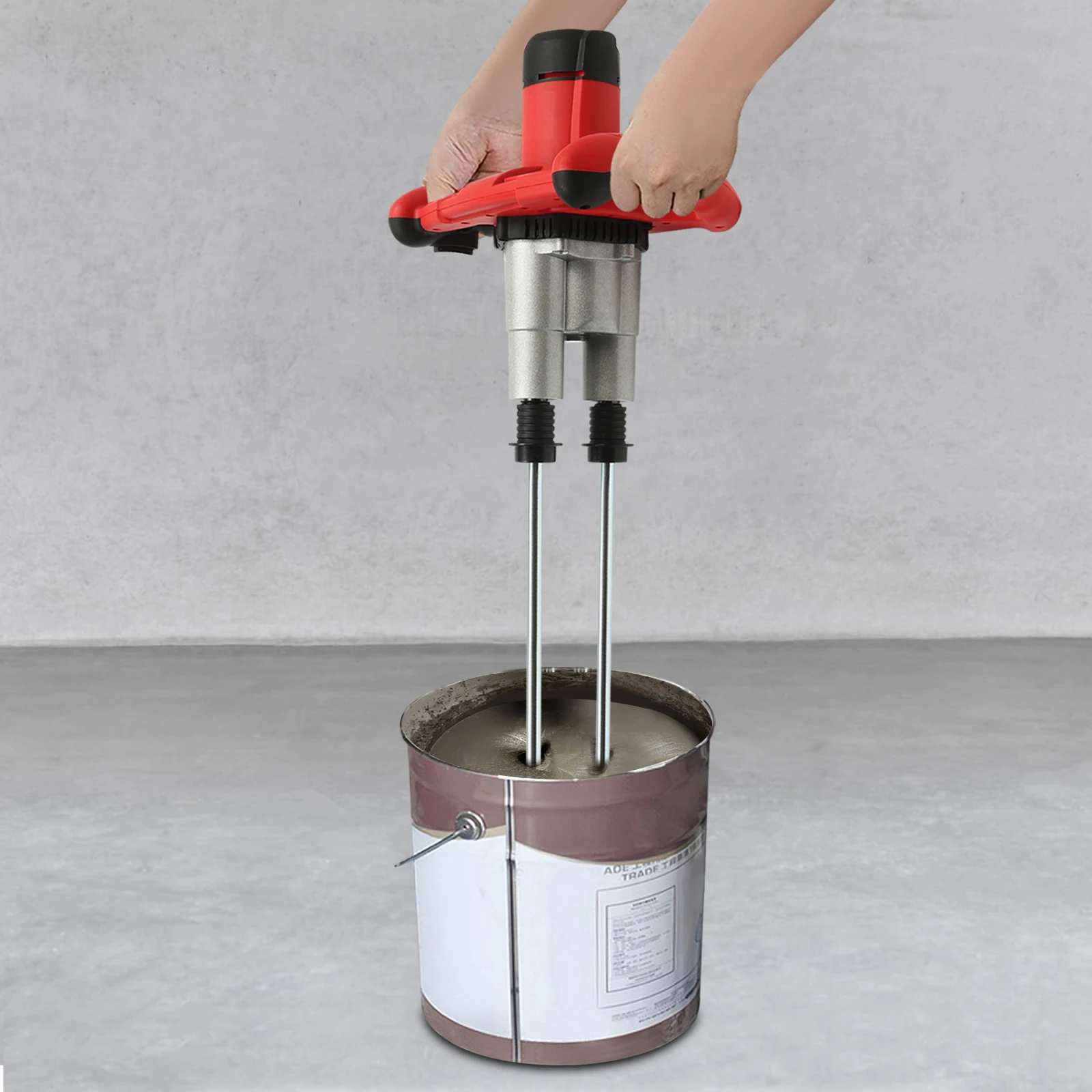

2800W Double Pole Mortar Stirrer,110V High-Power Mortar Mixer,6 Speed All-Copper Motor Paint Plaster Stirrer w/ Dual Handles