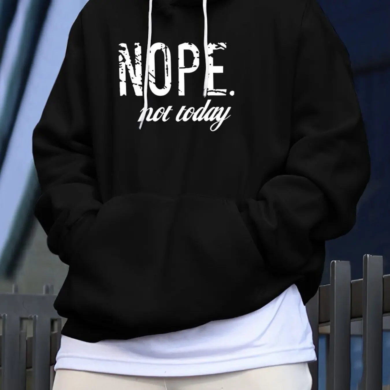 Unisex Pullover Hoodie, Distressed 