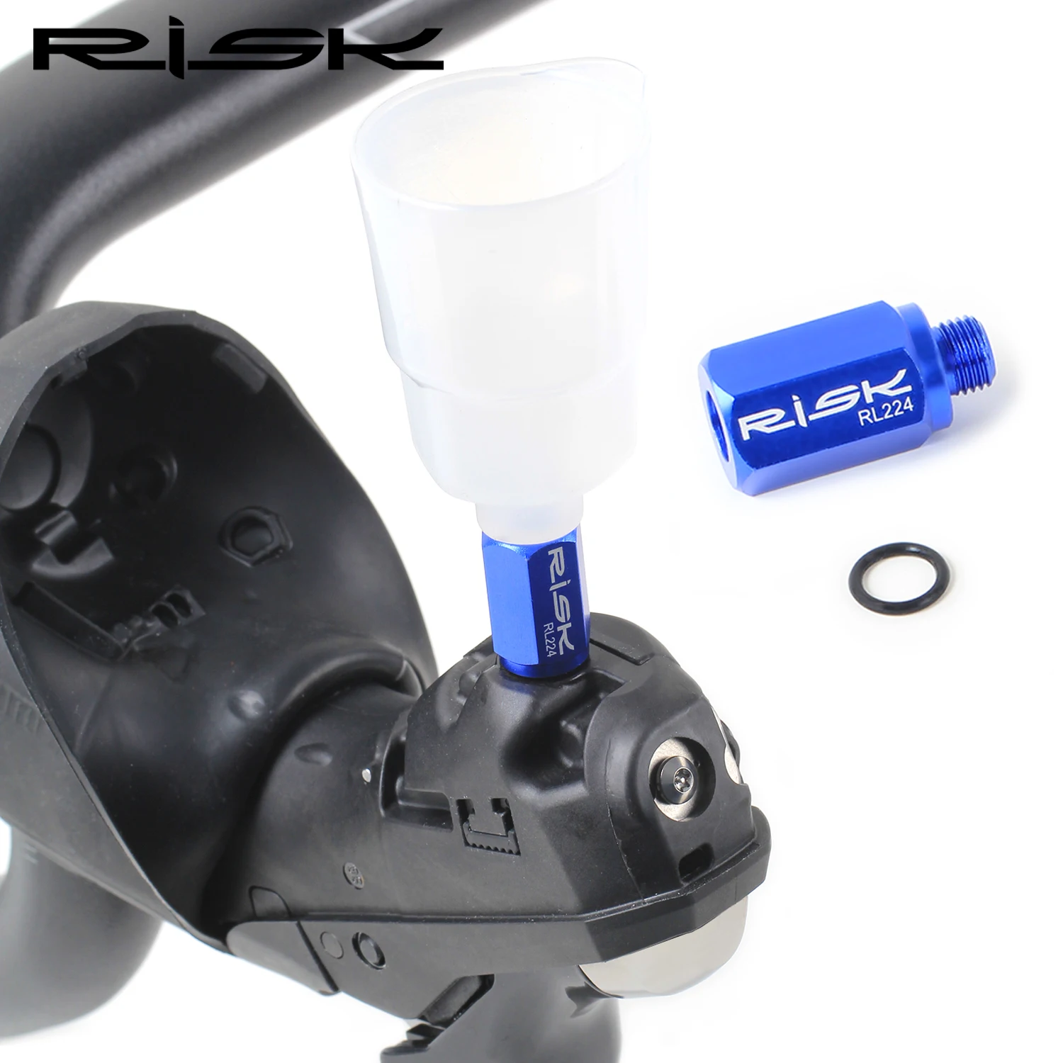 RISK MTB Convert To Road Hydraulic Disc Brake Bicycle Bike Bleed Funnel Adapter and O Ring Converter RL224 Dropshipping