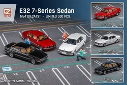 DCM 1:64 E32 Série 7 Sedan E34 Série 5 Sedan limited500 Diecast Model Car