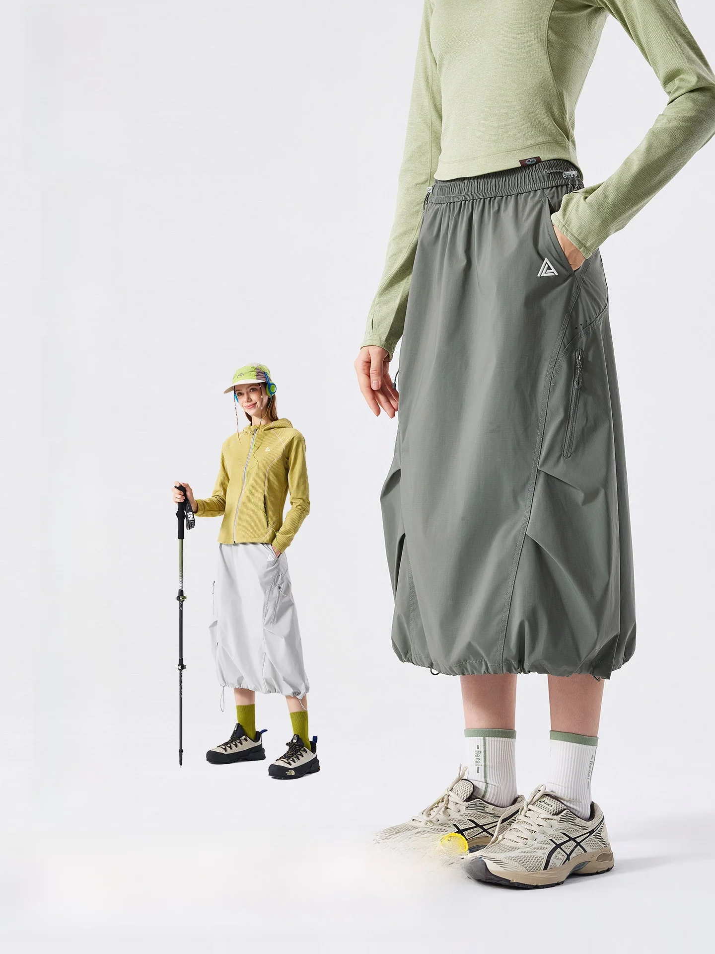 LAZY DAY  Three Waterproof Function Workwear  Skirt Women Lightweight Hiking And Climbing Sport A-Line Skirt
