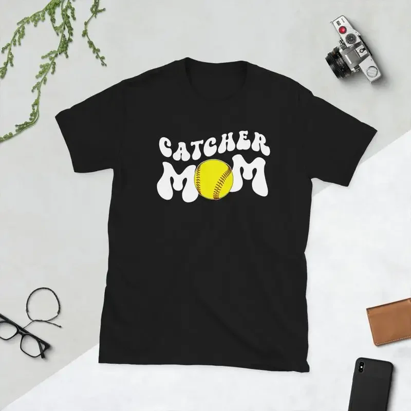 Softball Catcher Mom Proud Mother T Shirt