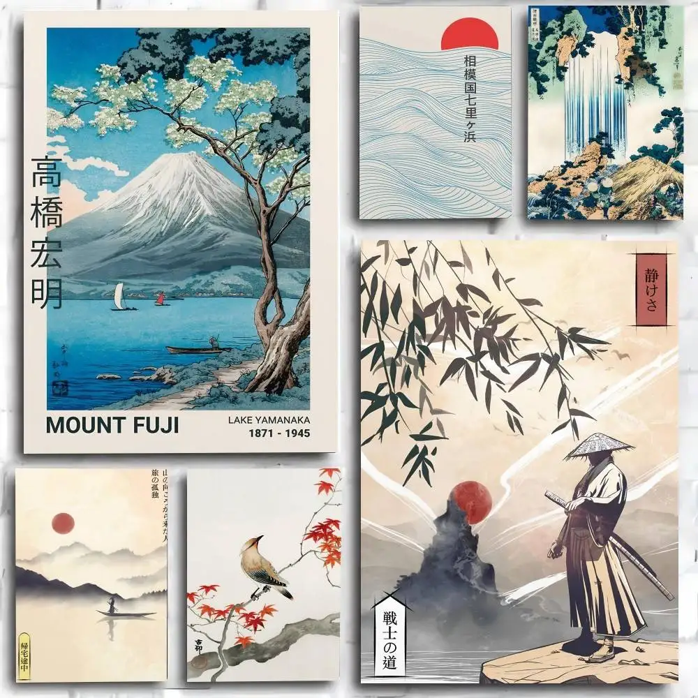Japan Takahashi Yuming Yamanaka Lake Mount Fuji Poster Kunstdruck Anime-Stil Heimdekoration Ideales Geschenk Perfekte Raumdekoration